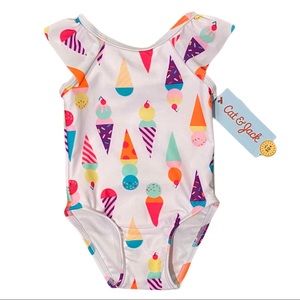 Cat & Jack • Ice Cream Cone Swimsuit - 12 Mo…